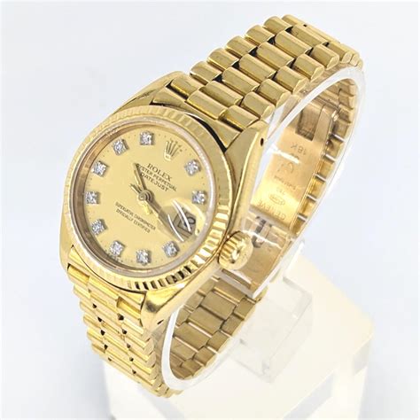 ladies 18k president rolex|rolex 69178 diamond.